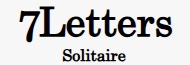 7 Letters Solitaire Logo